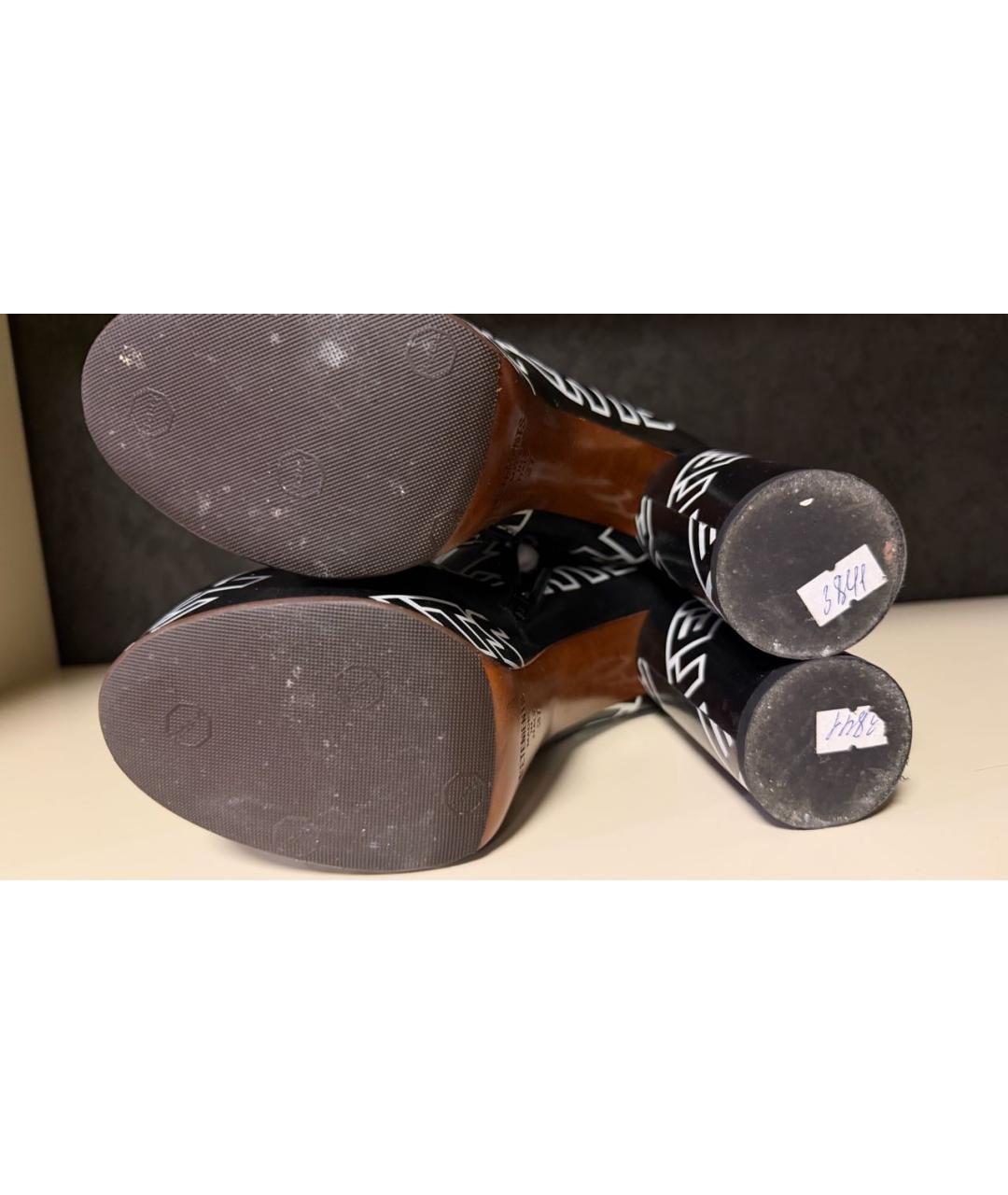 VETEMENTS Черные кожаные полусапоги, фото 5