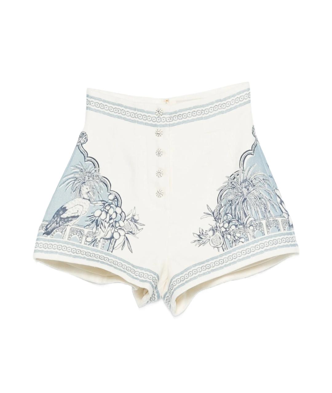 Alemais Белые льняные шорты, фото 1