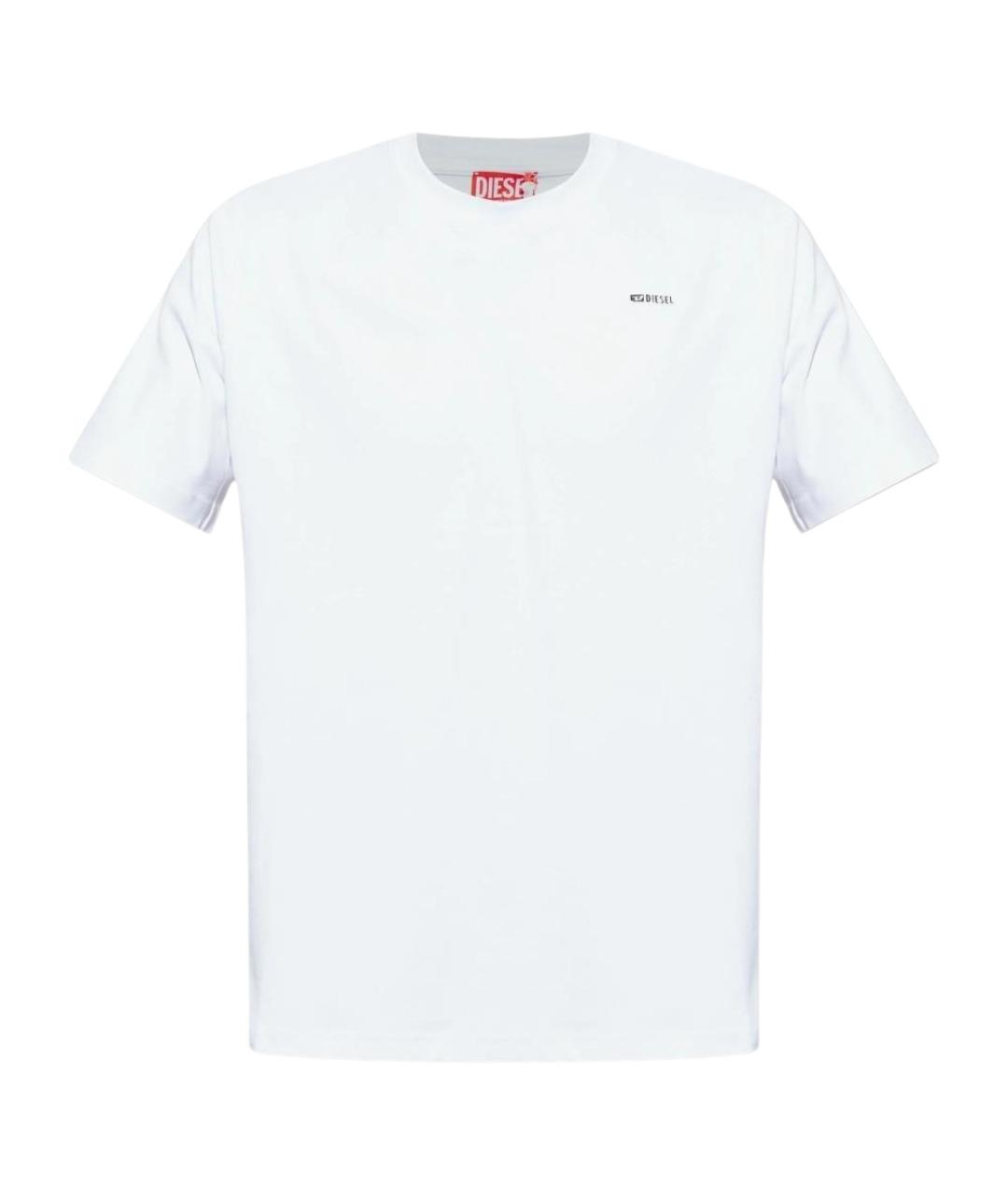DIESEL Белая хлопковая футболка, фото 1