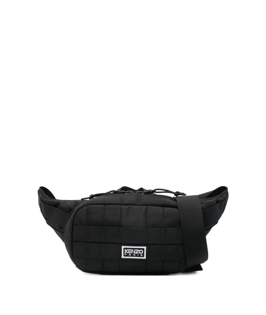 KENZO Черная тканевая сумка на плечо, фото 1