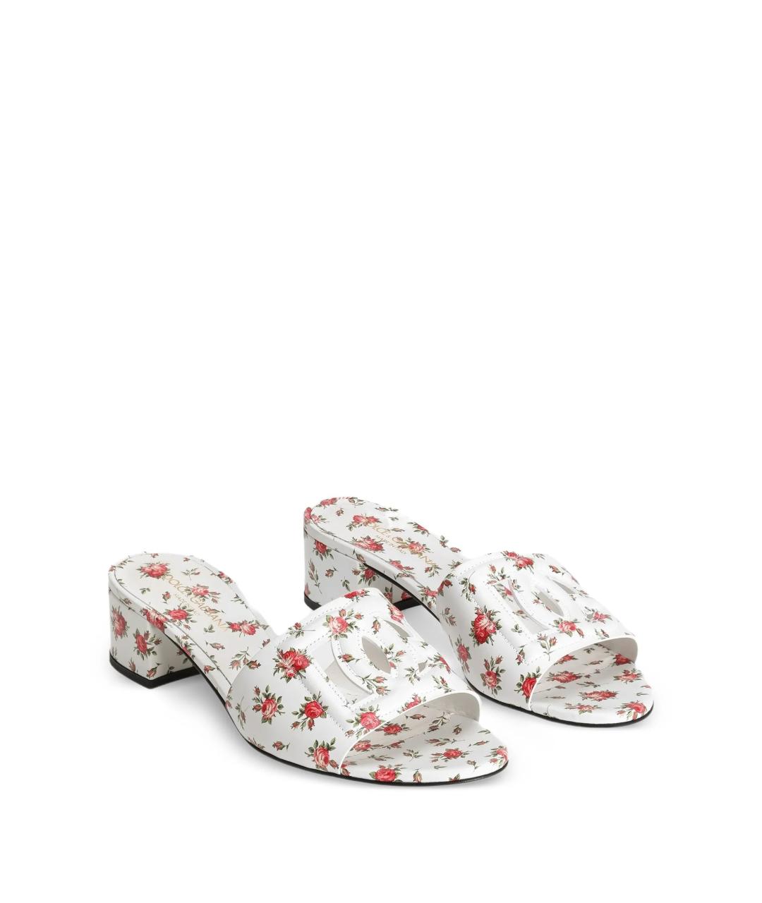 DOLCE&GABBANA Мульти кожаные мюли, фото 2