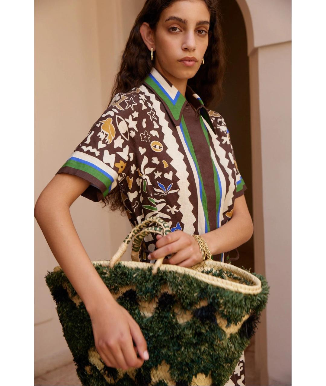 Alemais Мульти льняное повседневное платье, фото 5