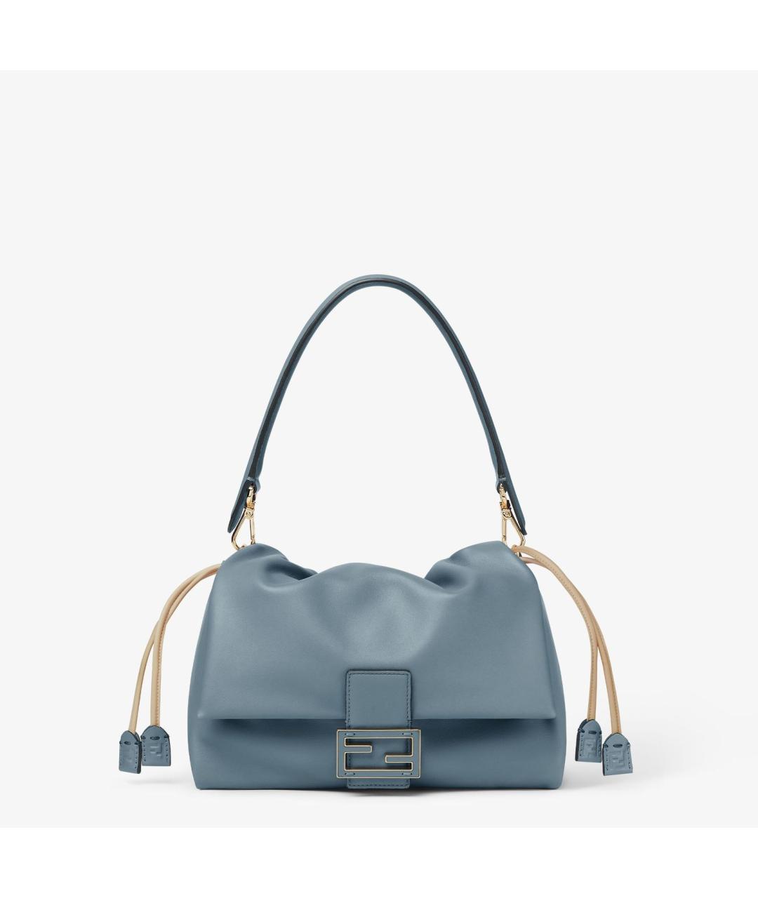 FENDI Голубая кожаная сумка через плечо, фото 6