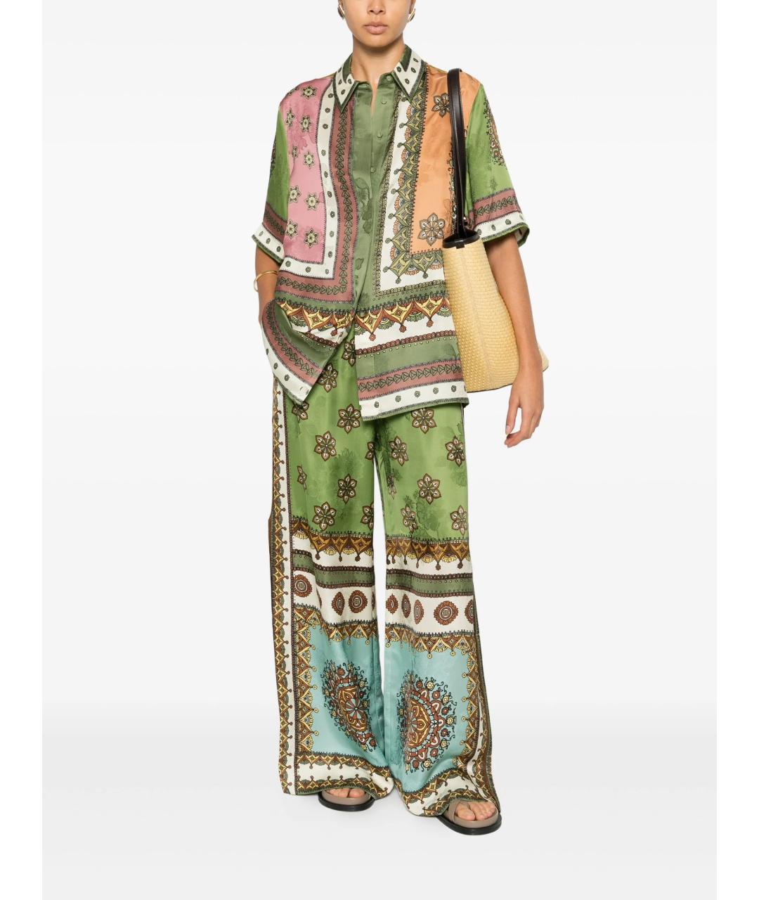 Alemais Мульти вискозные прямые брюки, фото 2