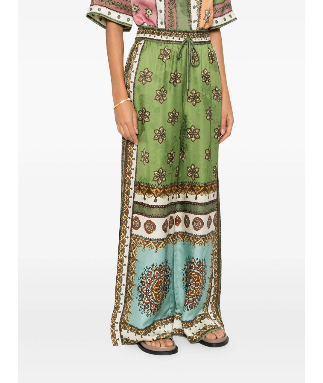 Alemais Мульти вискозные прямые брюки, фото 3