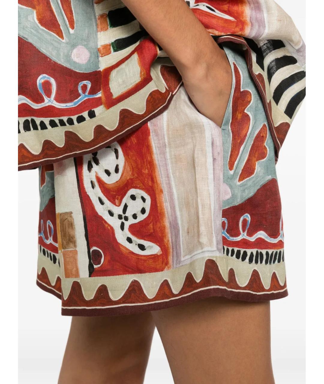 Alemais Мульти льняные шорты, фото 5