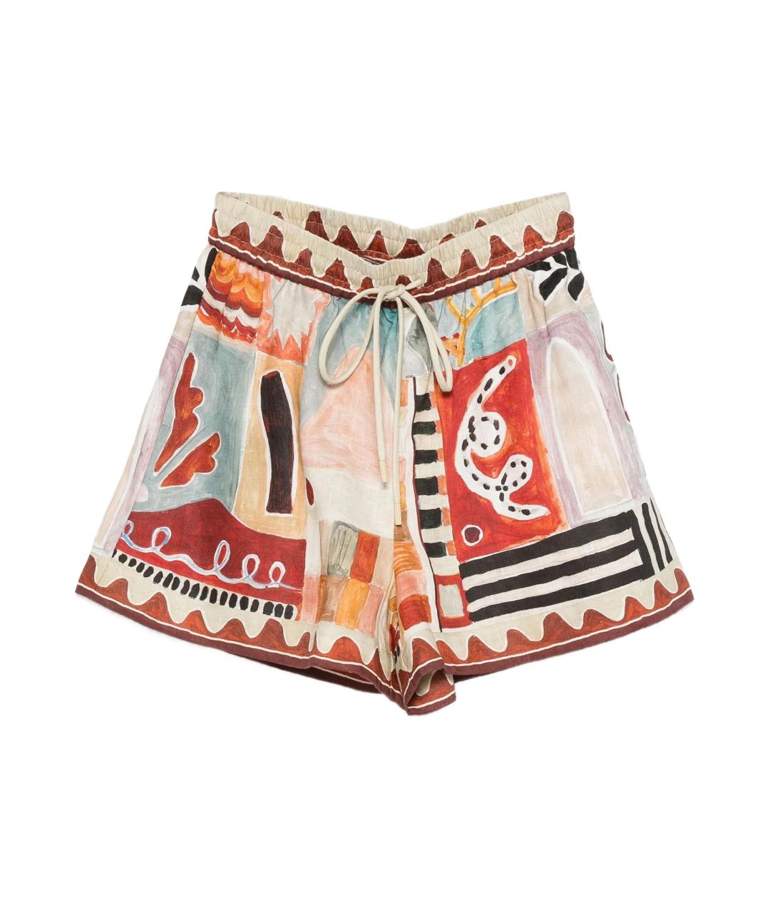 Alemais Мульти льняные шорты, фото 1