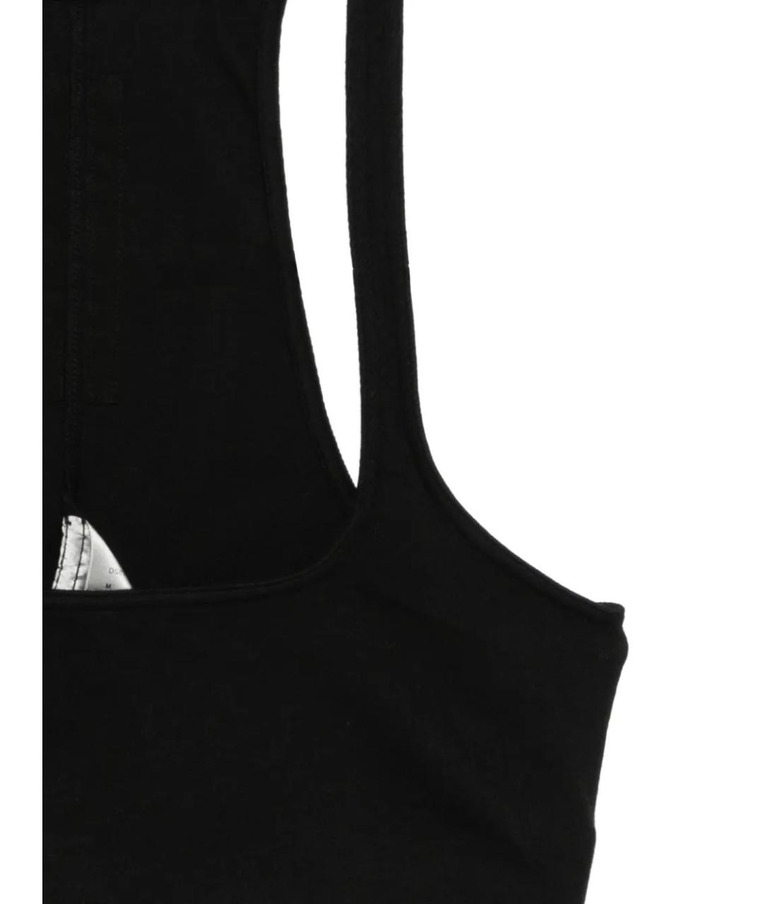 RICK OWENS DRKSHDW Черная хлопковая майка, фото 4