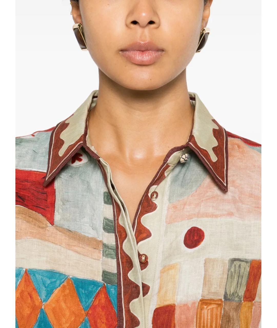 Alemais Мульти льняная рубашка, фото 5