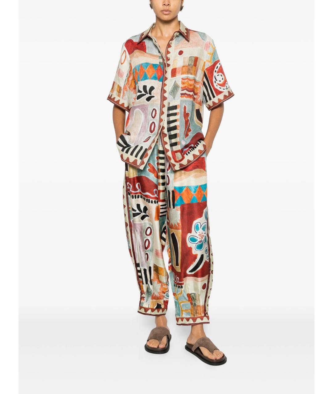 Alemais Мульти льняная рубашка, фото 2