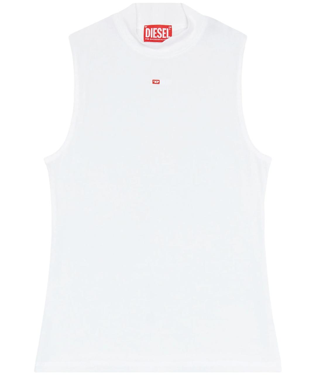 DIESEL Белая вискозная майка, фото 1