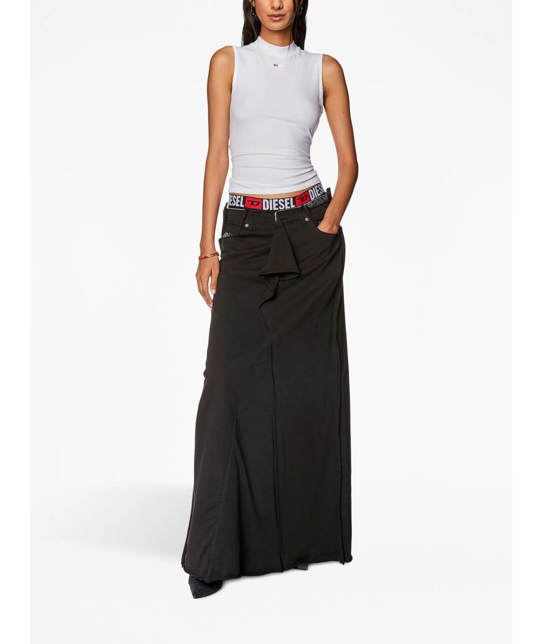 DIESEL Белая вискозная майка, фото 2