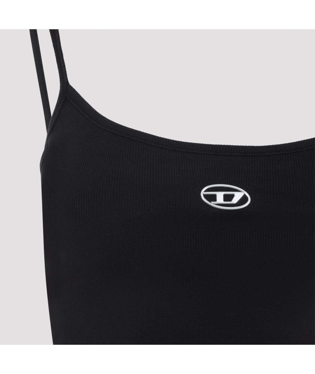 DIESEL Черная хлопковая майка, фото 3