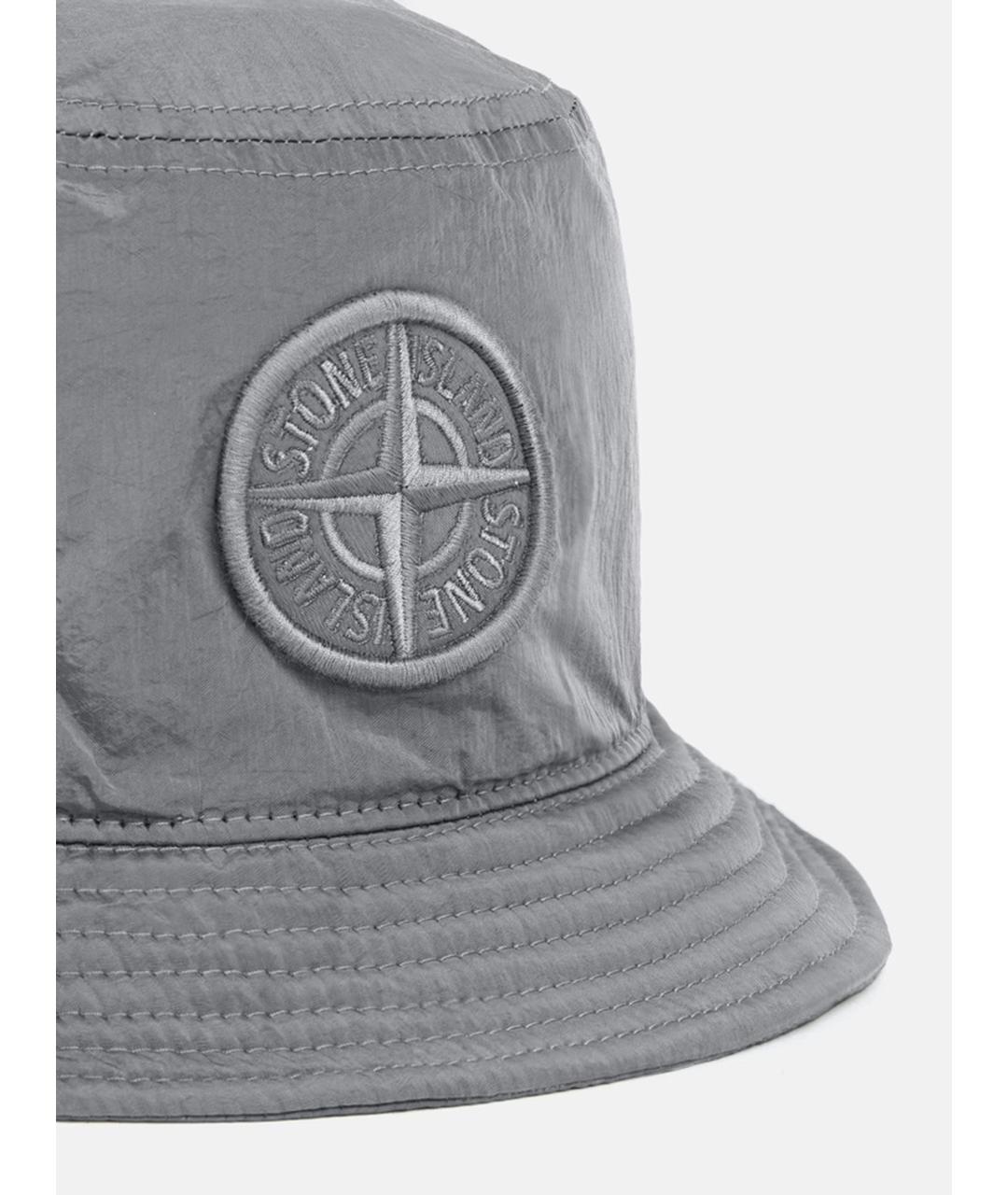 STONE ISLAND Серая синтетическая кепка/бейсболка, фото 3