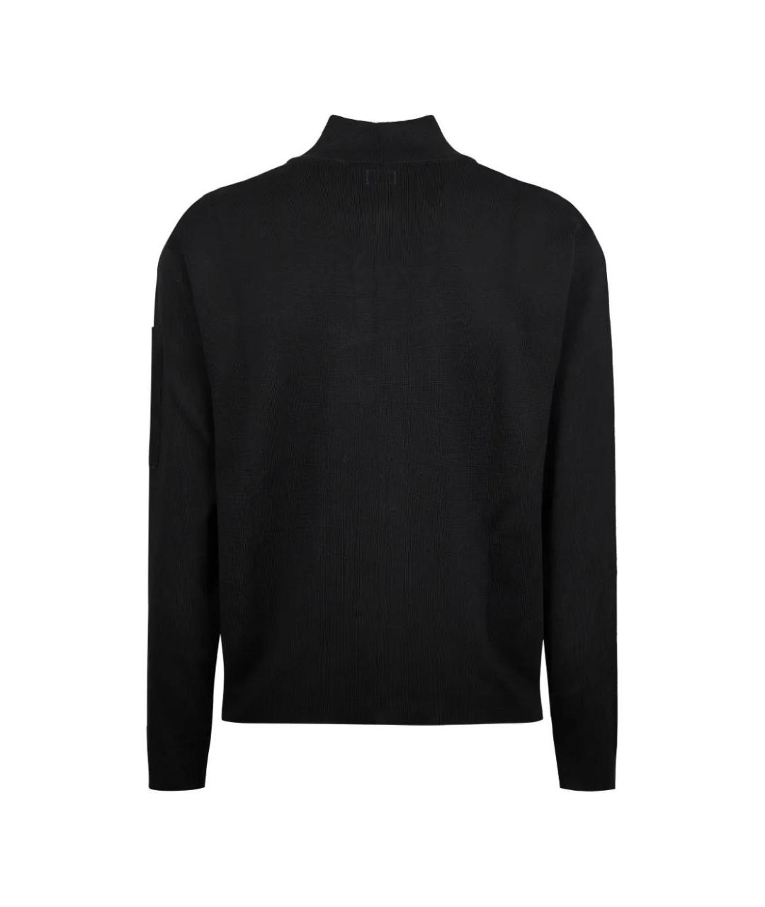 CP COMPANY Черный хлопковый кардиган, фото 2