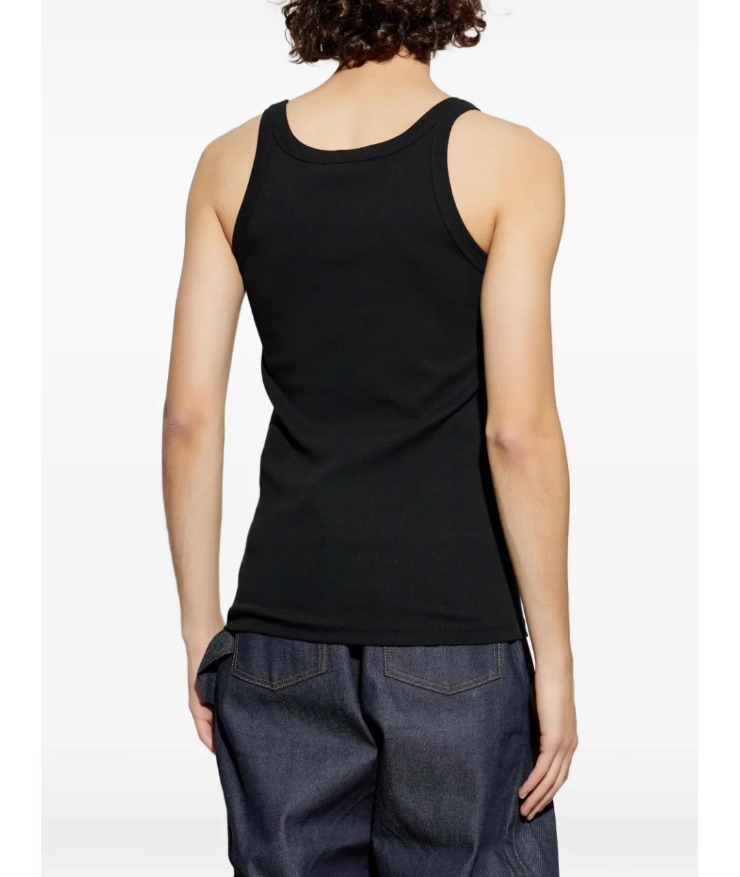 DIESEL Черная хлопковая майка, фото 4