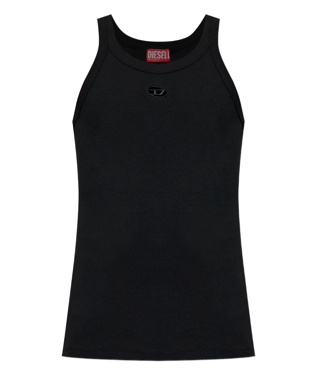 DIESEL Черная хлопковая майка, фото 1