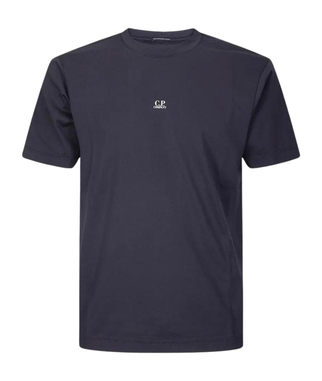 CP COMPANY Черная хлопковая футболка, фото 1