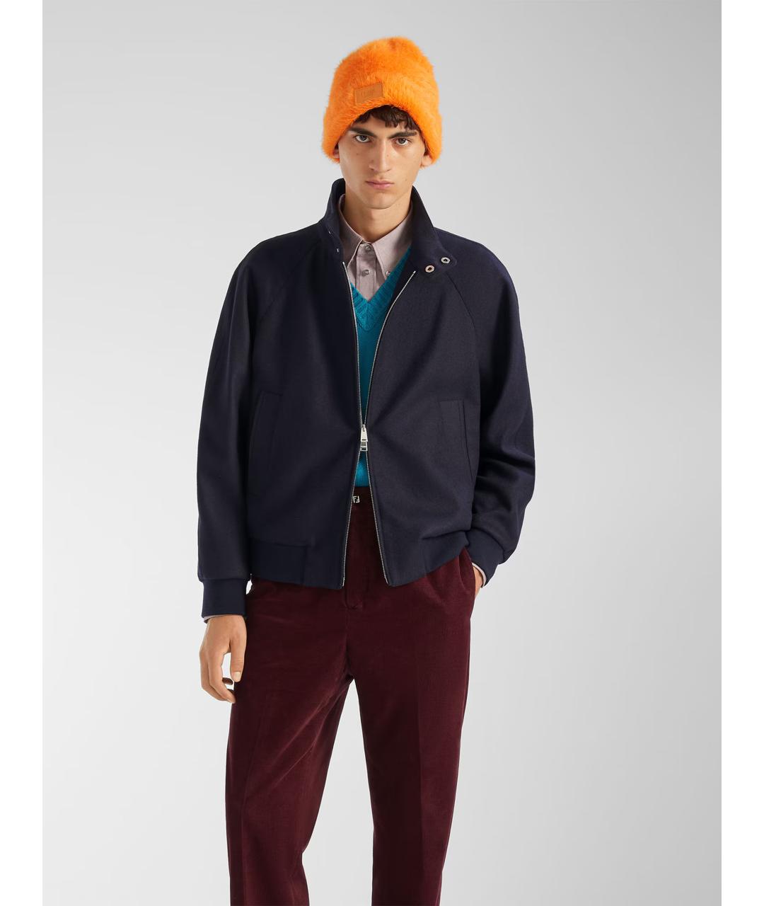 FENDI Синяя кашемировая куртка, фото 2