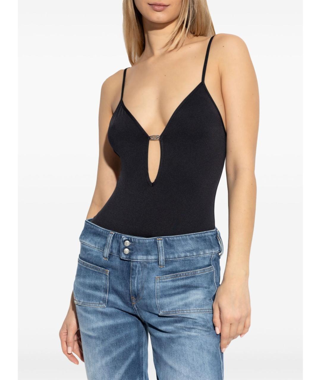 DIESEL Черное полиамидовое боди, фото 2