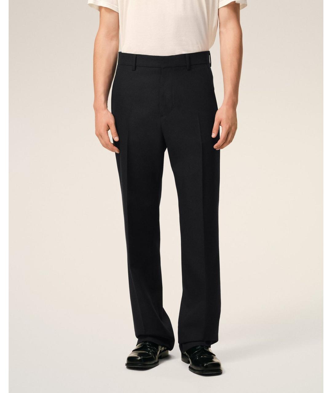 Ami Paris Черные шерстяные классические брюки, фото 3