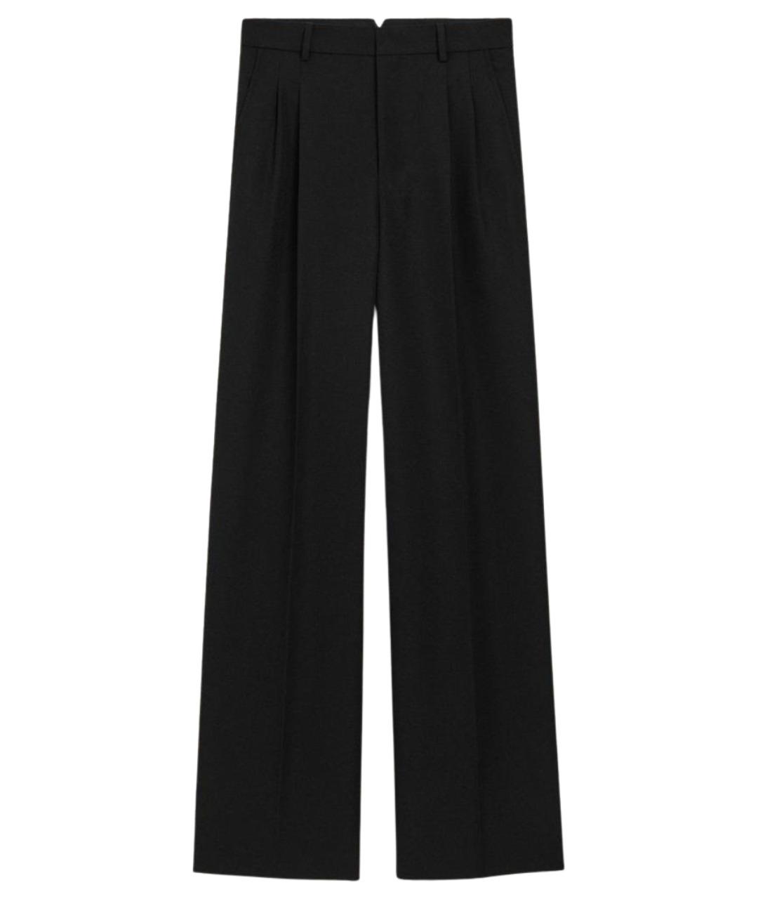 Ami Paris Черные шерстяные классические брюки, фото 1