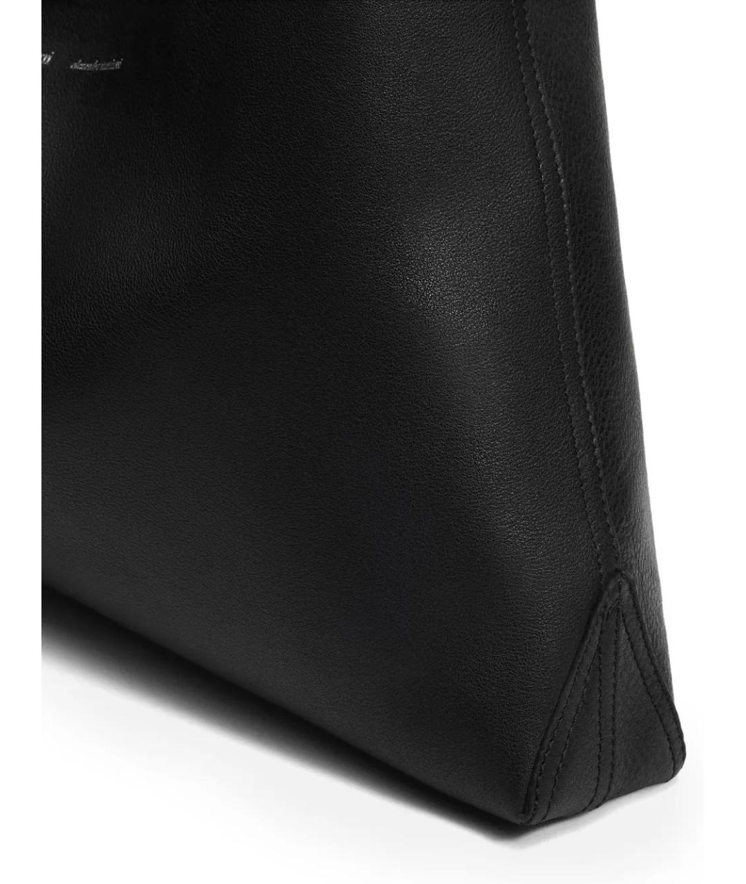 Ami Paris Черная кожаная сумка через плечо, фото 4