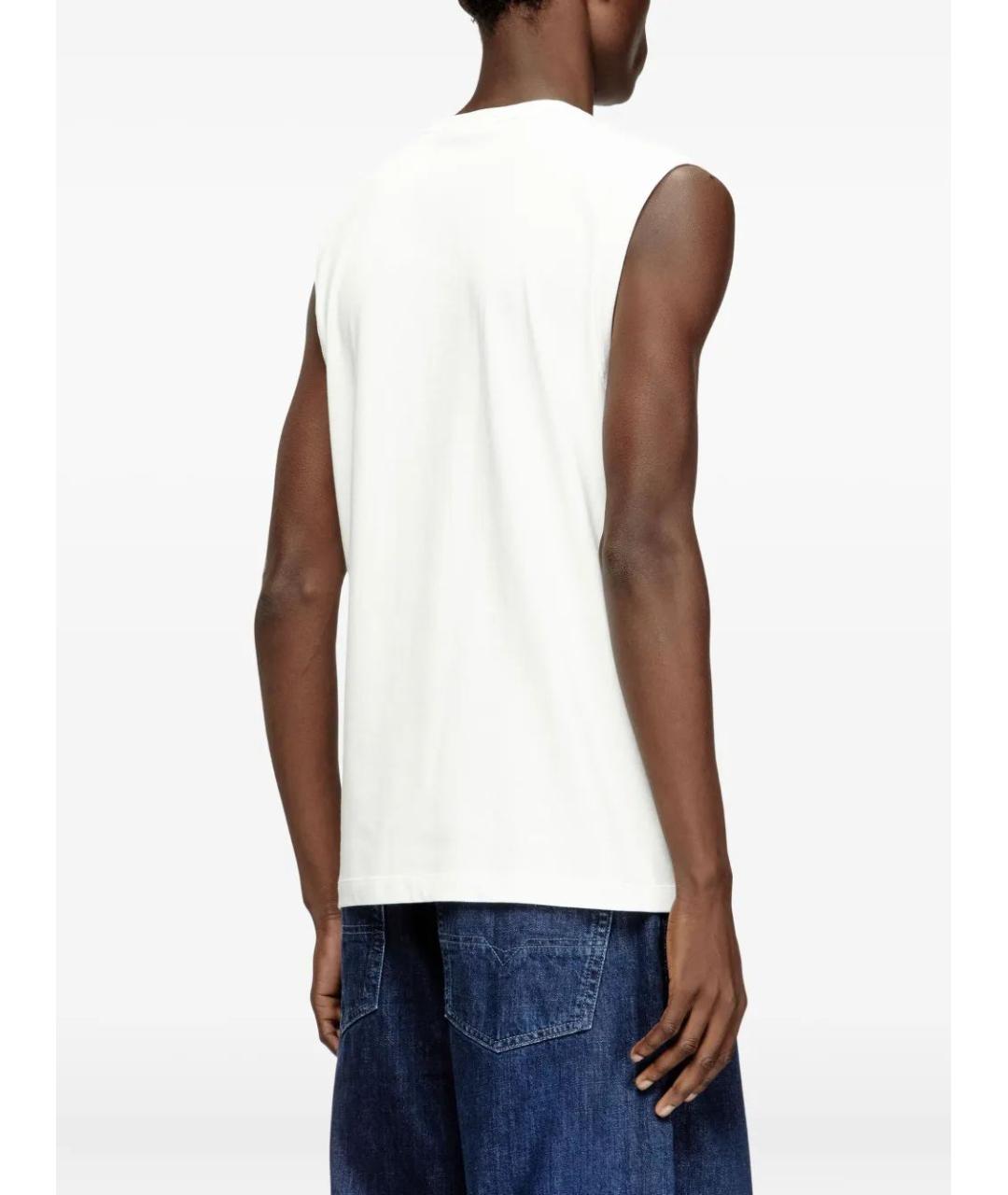 DIESEL Белая хлопковая майка, фото 4