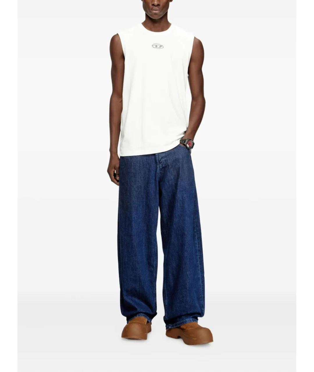 DIESEL Белая хлопковая майка, фото 2