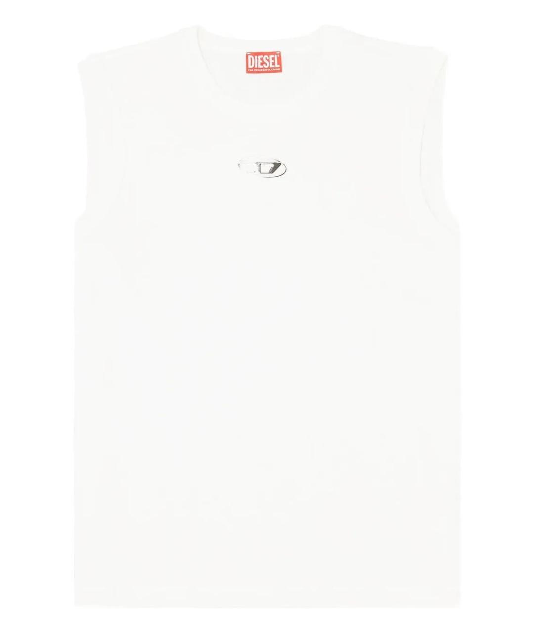DIESEL Белая хлопковая майка, фото 1