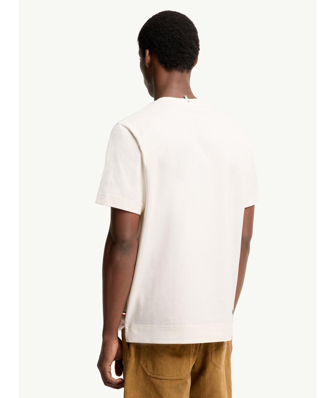 MONCLER Белая хлопковая футболка, фото 5