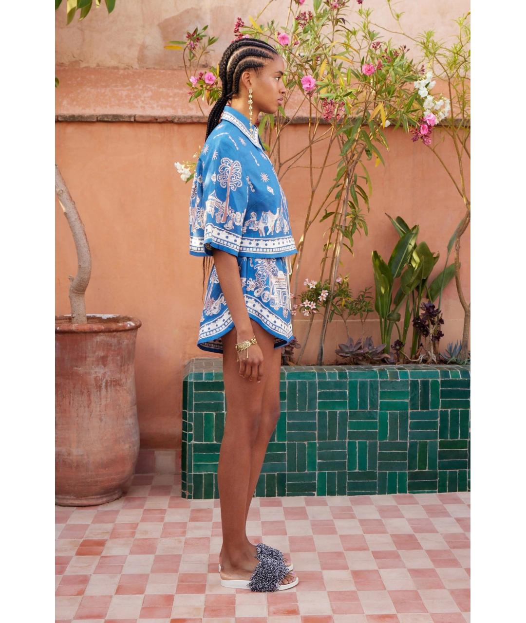 Alemais Синяя льняная рубашка, фото 3