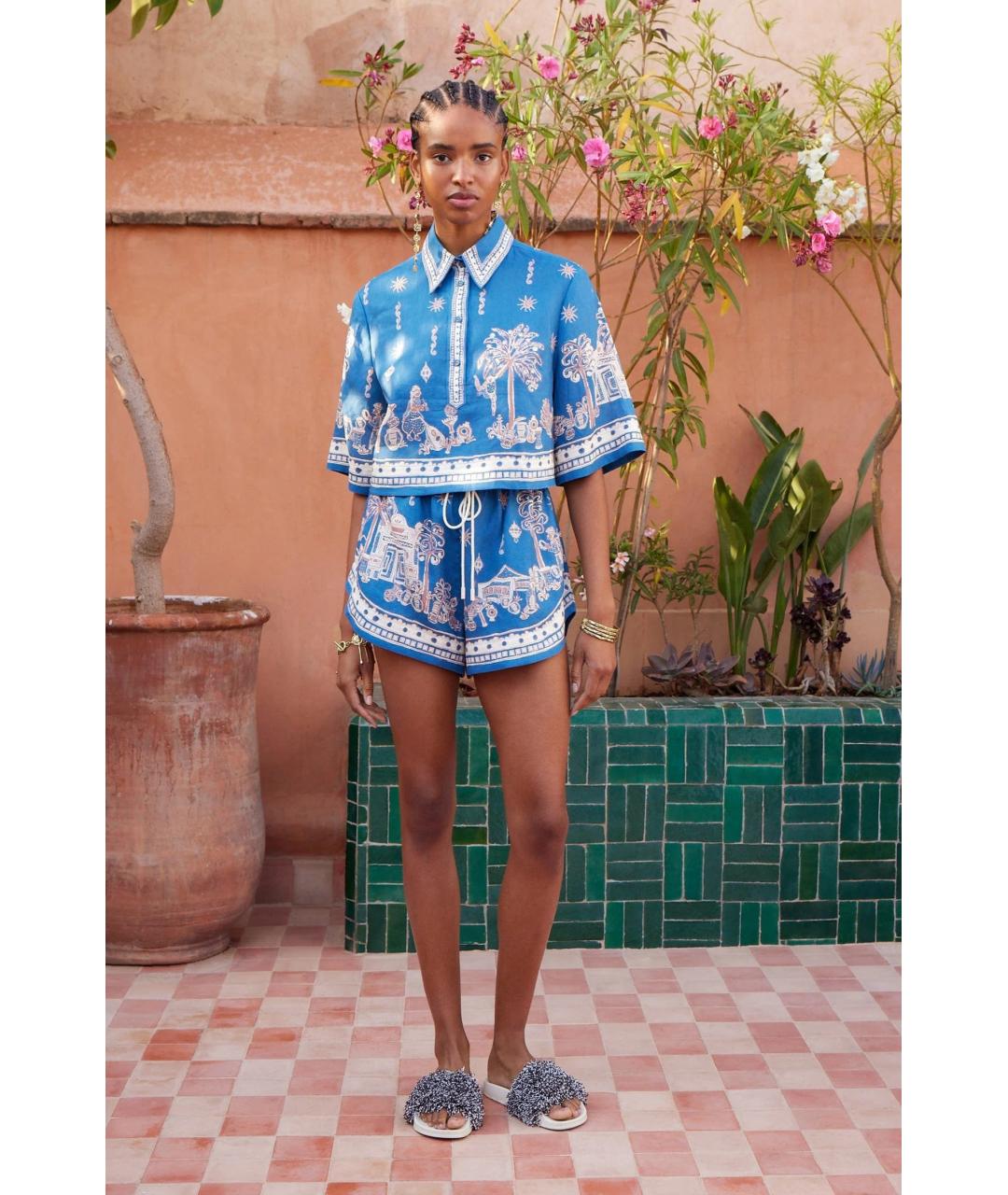 Alemais Синяя льняная рубашка, фото 2