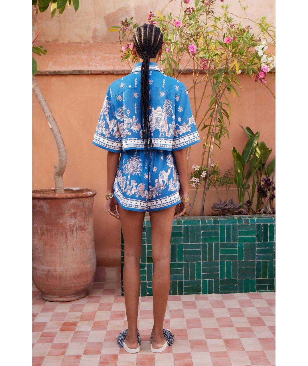 Alemais Синяя льняная рубашка, фото 4