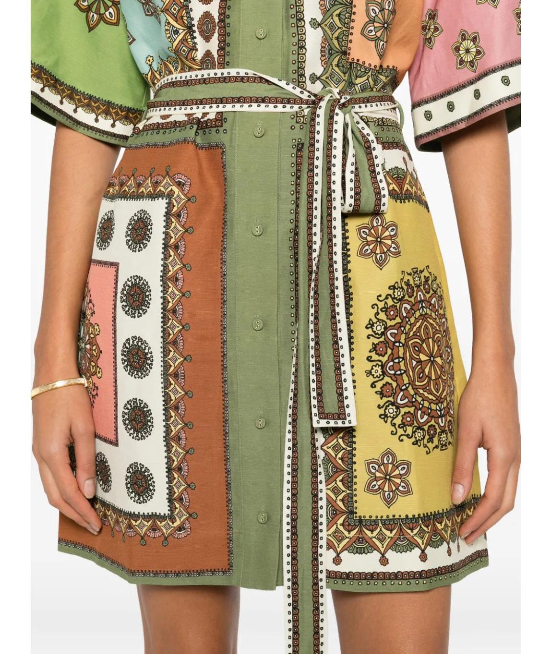 Alemais Мульти вискозное повседневное платье, фото 5