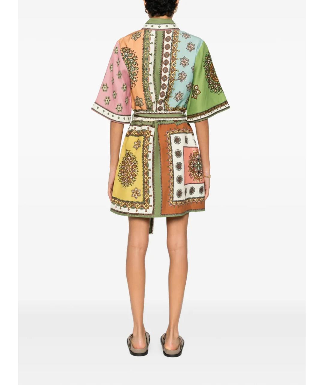 Alemais Мульти вискозное повседневное платье, фото 4