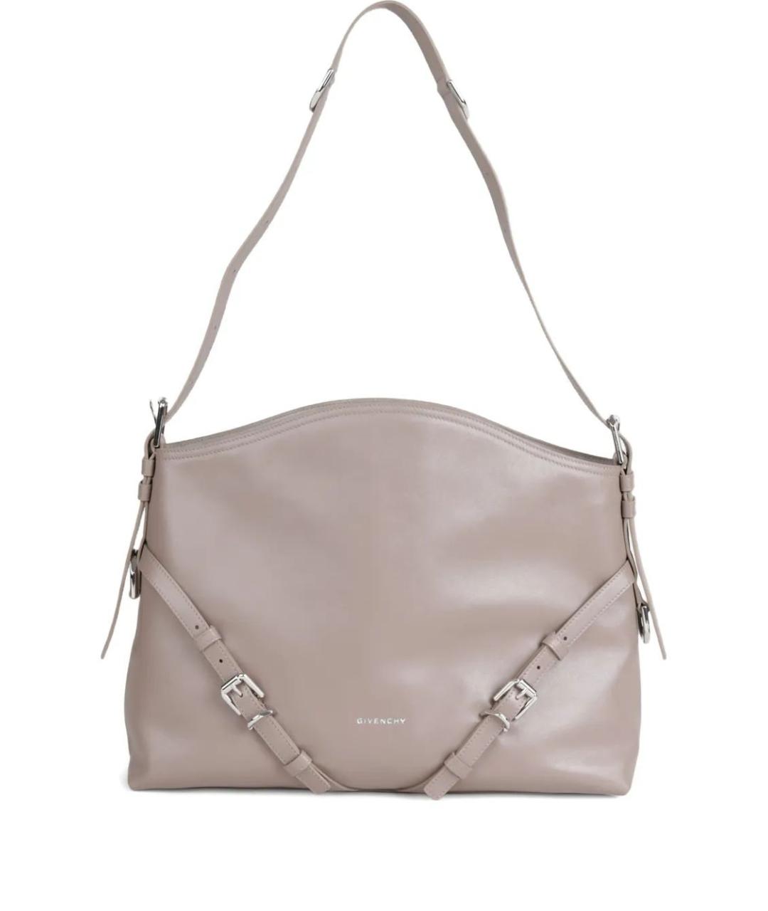 GIVENCHY Бежевая кожаная сумка через плечо, фото 1