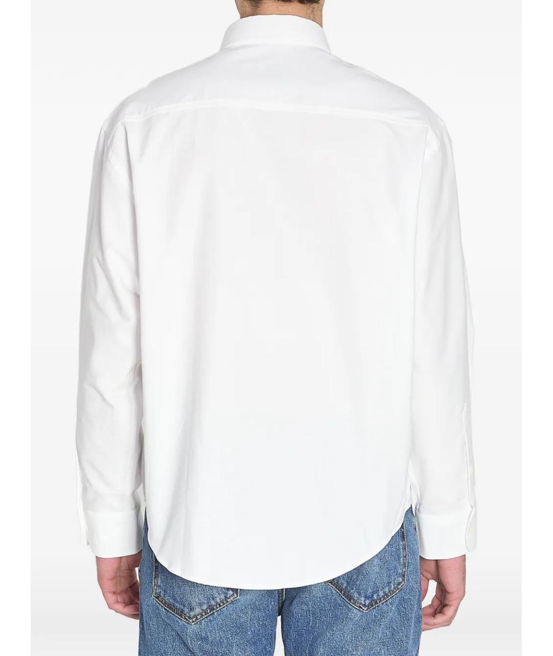 Ami Paris Белая хлопковая кэжуал рубашка, фото 3