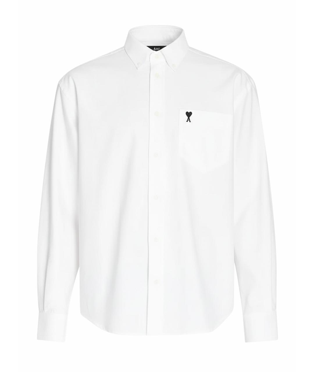 Ami Paris Белая хлопковая кэжуал рубашка, фото 1