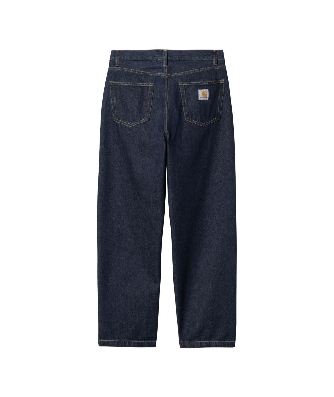 CARHARTT WIP Темно-синие хлопковые прямые джинсы, фото 2