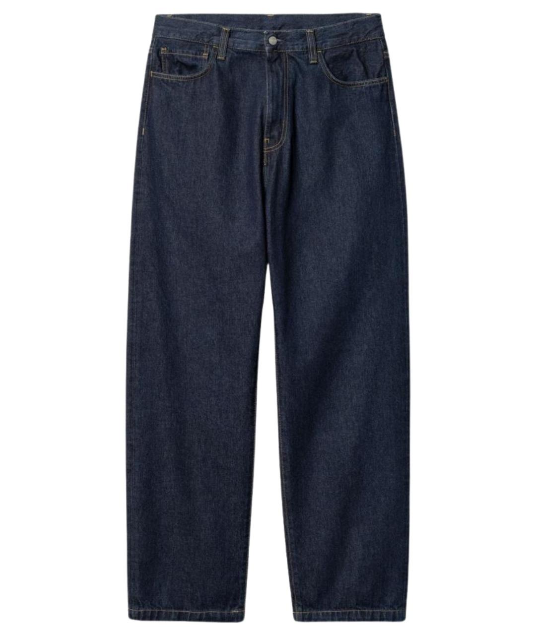 CARHARTT WIP Темно-синие хлопковые прямые джинсы, фото 1