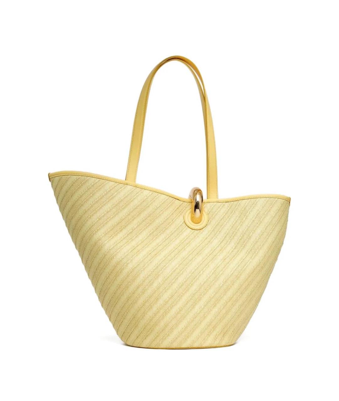 JACQUEMUS Желтая сумка тоут, фото 2