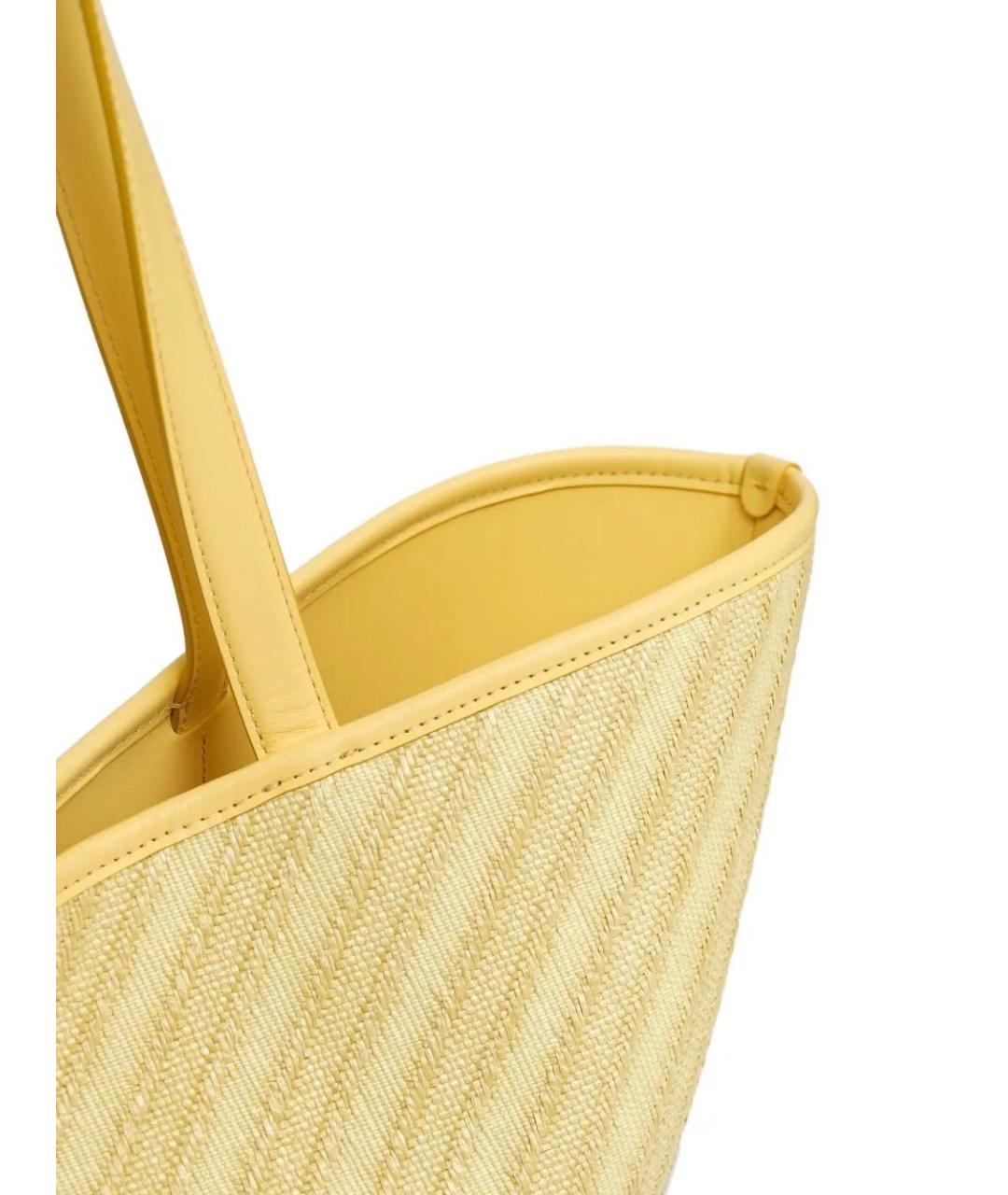 JACQUEMUS Желтая сумка тоут, фото 4