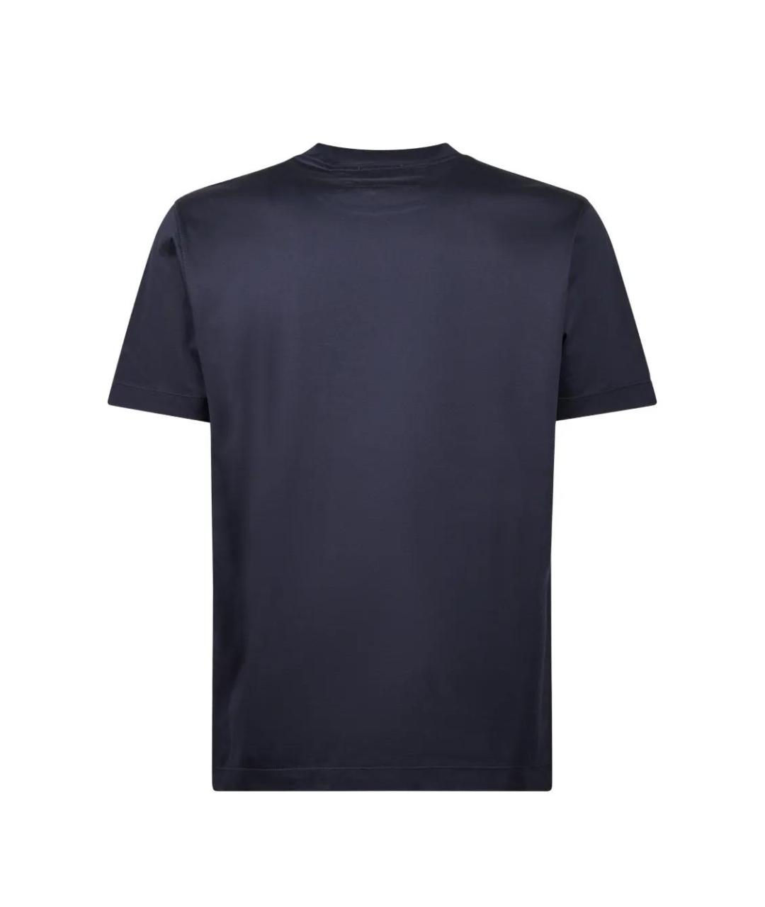 CP COMPANY Синяя хлопковая футболка, фото 2