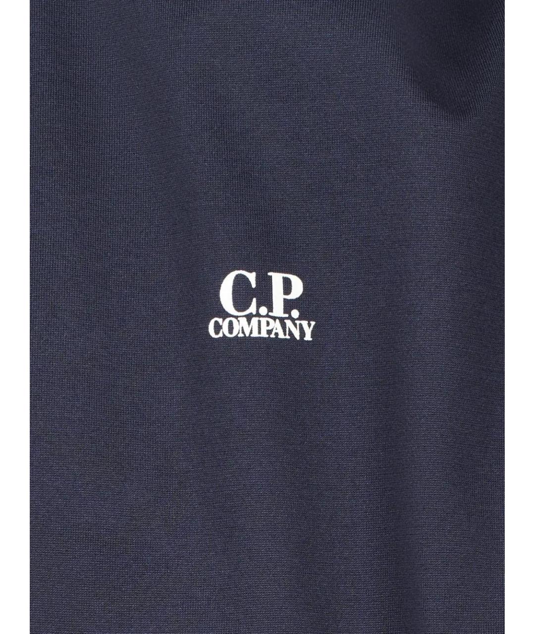 CP COMPANY Синяя хлопковая футболка, фото 3