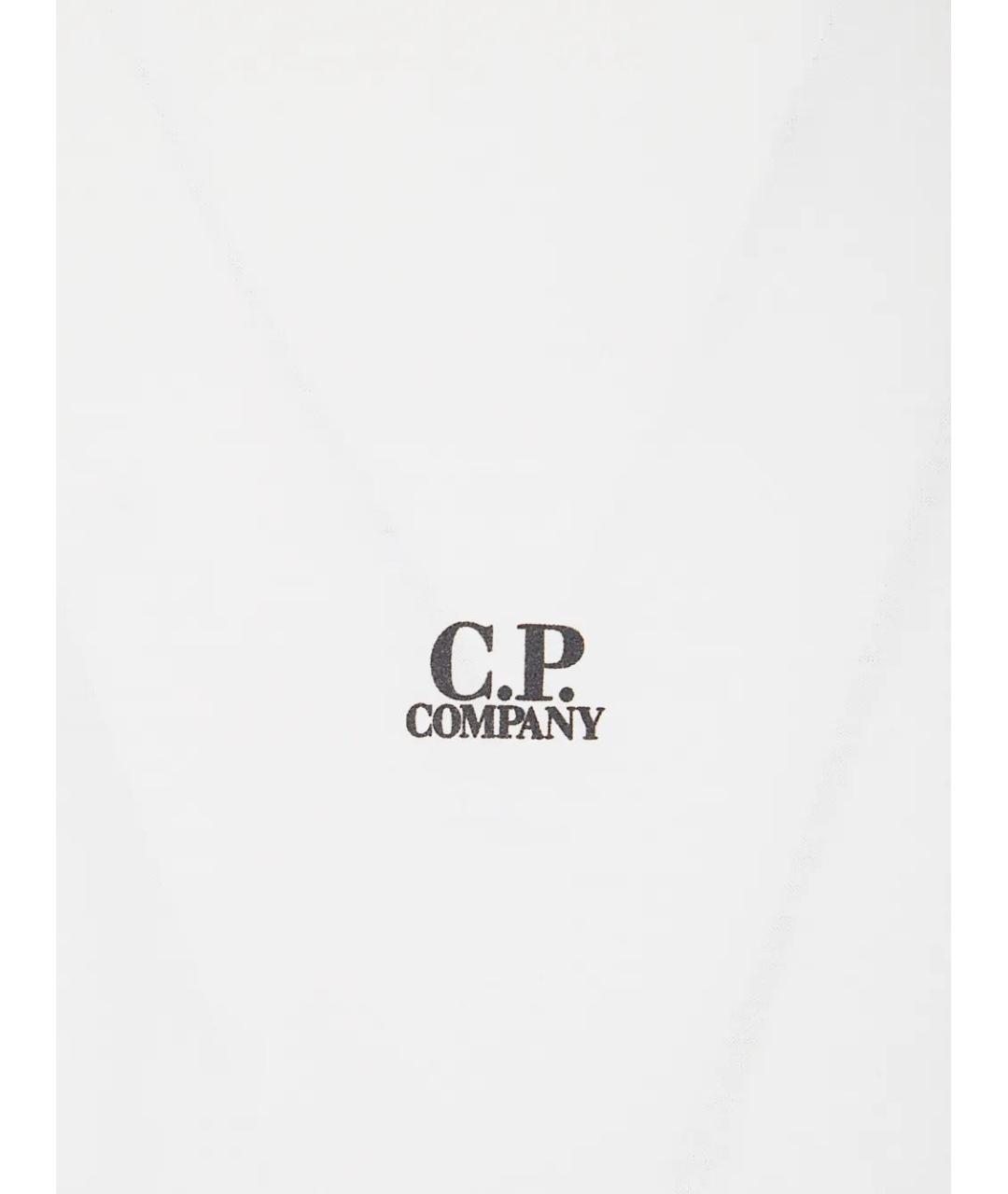 CP COMPANY Белая хлопковая футболка, фото 3