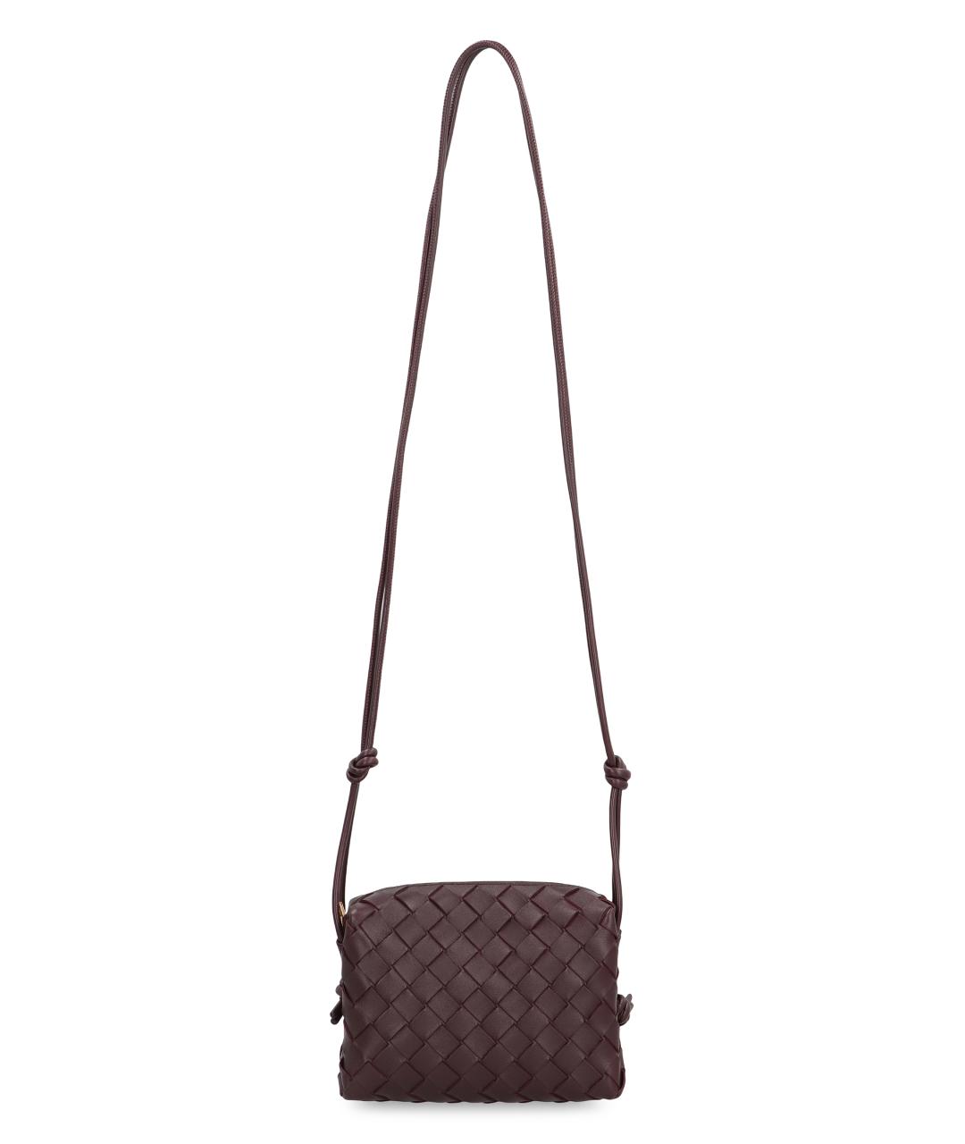 BOTTEGA VENETA Красная кожаная сумка через плечо, фото 5