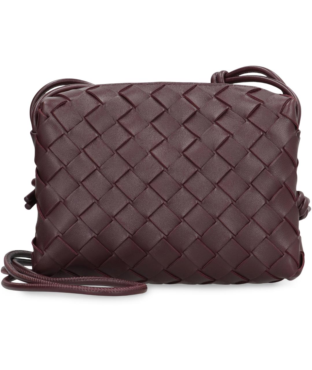BOTTEGA VENETA Красная кожаная сумка через плечо, фото 2