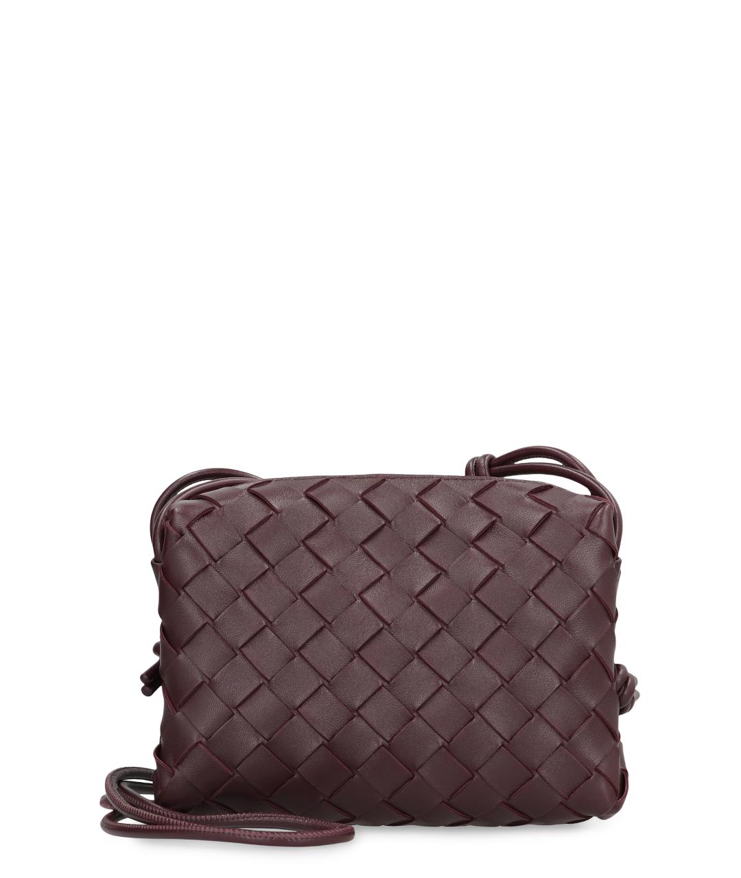 BOTTEGA VENETA Красная кожаная сумка через плечо, фото 1
