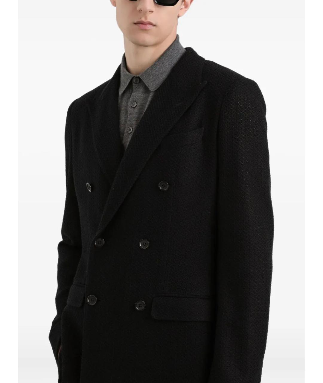 DOLCE&GABBANA Черный хлопковый пиджак, фото 4